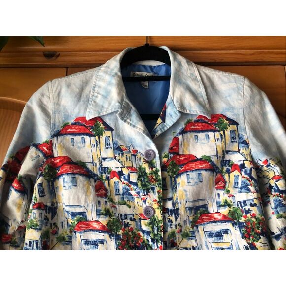 Coldwater Creek Scenic Village Art Jacket PM - Picture 4 of 12